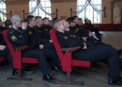 Показ документального фильма «Полярный адмирал» проекта «Неизвестные герои Севера» прошел в Военно-Морской Академии имени адмирала Кузнецова.